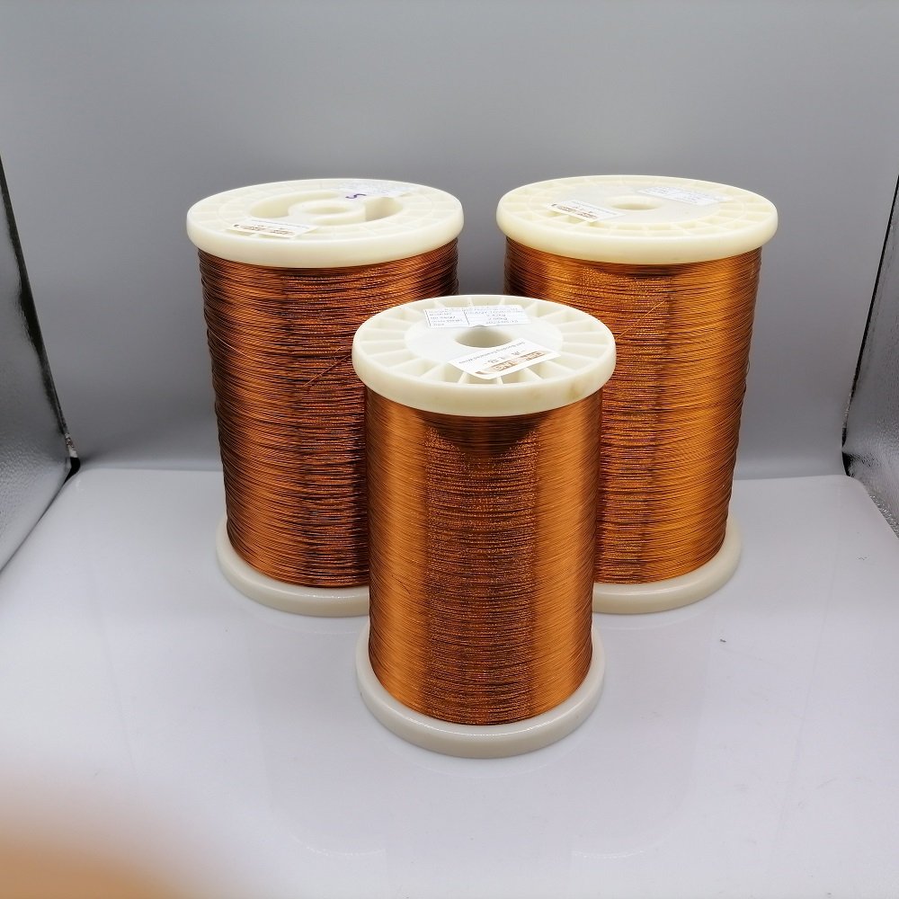 CCAQY-240, High Temperature Resistant Enameled Copper Clad Aluminum Round Wires of Class 240, Aromatic Polyimide Enamelled CCA Wires