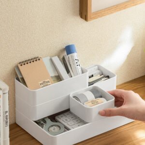Desktop Storage Box - Multi-purpose Organizer for Efficient Desk Tidying and Small Items Sorting