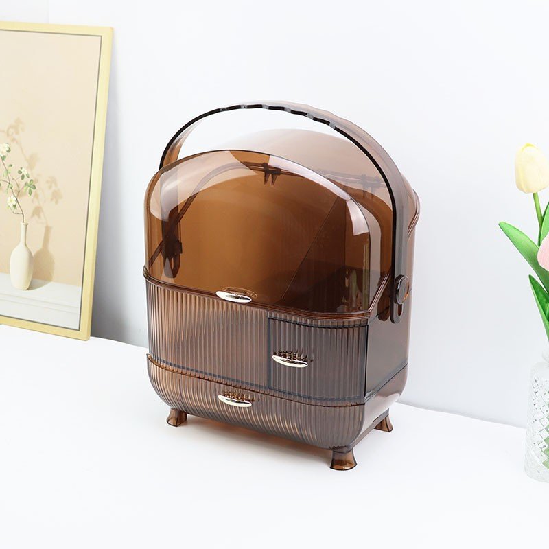 Modern Minimalist Luxe Cosmetic & Skincare Storage Box – Bedroom Organizer & Lipstick Display Stand - Image 3